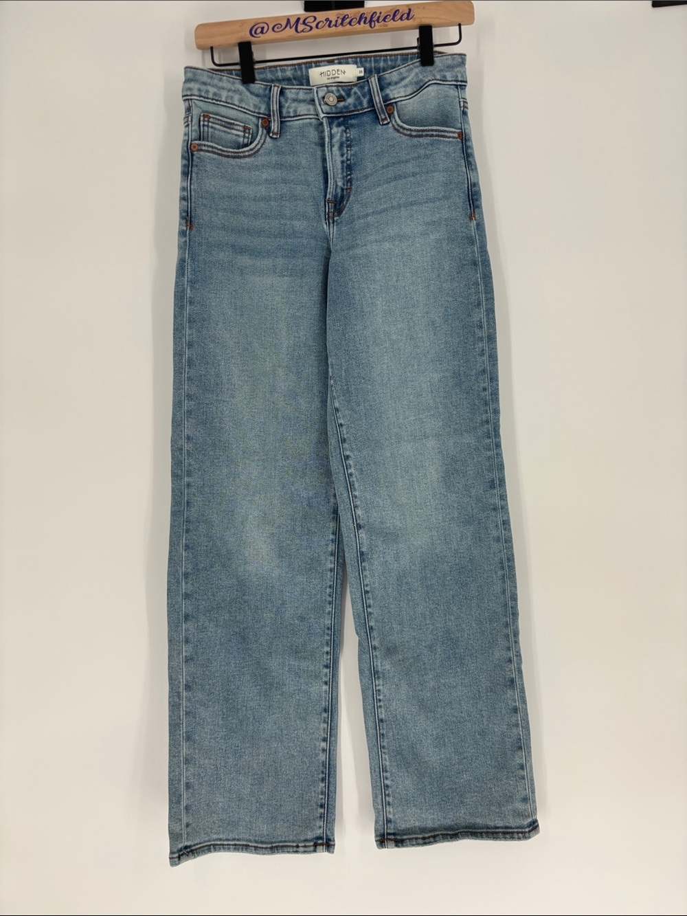 Hidden Ella mid rise classic straight jeans 25